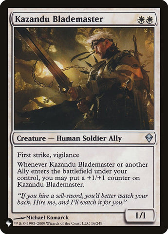 Kazandu Blademaster [The List]