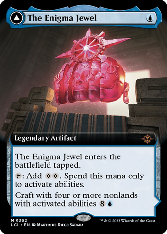The Enigma Jewel // Locus of Enlightenment (Extended Art) [The Lost Caverns of Ixalan] - tcgcollectibles