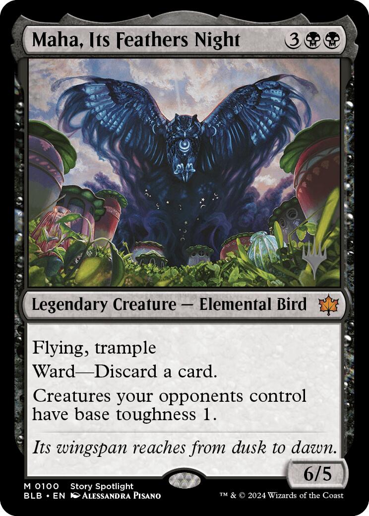 Maha, Its Feather Night (Promo Pack) [Bloomburrow Promos] - tcgcollectibles