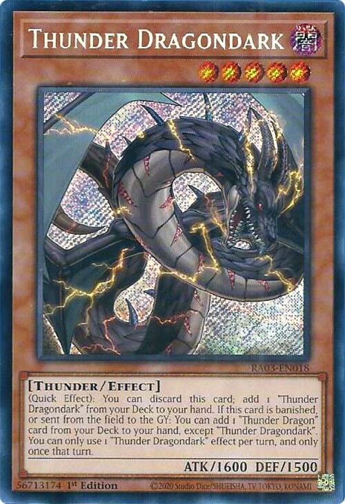 Thunder Dragondark (Secret Rare) [RA03-EN018] Secret Rare