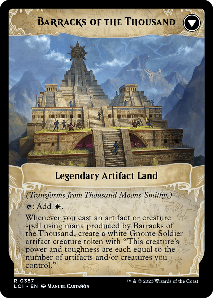 Thousand Moons Smithy (Extended Art) // Barracks of the Thousand [The Lost Caverns of Ixalan] - tcgcollectibles