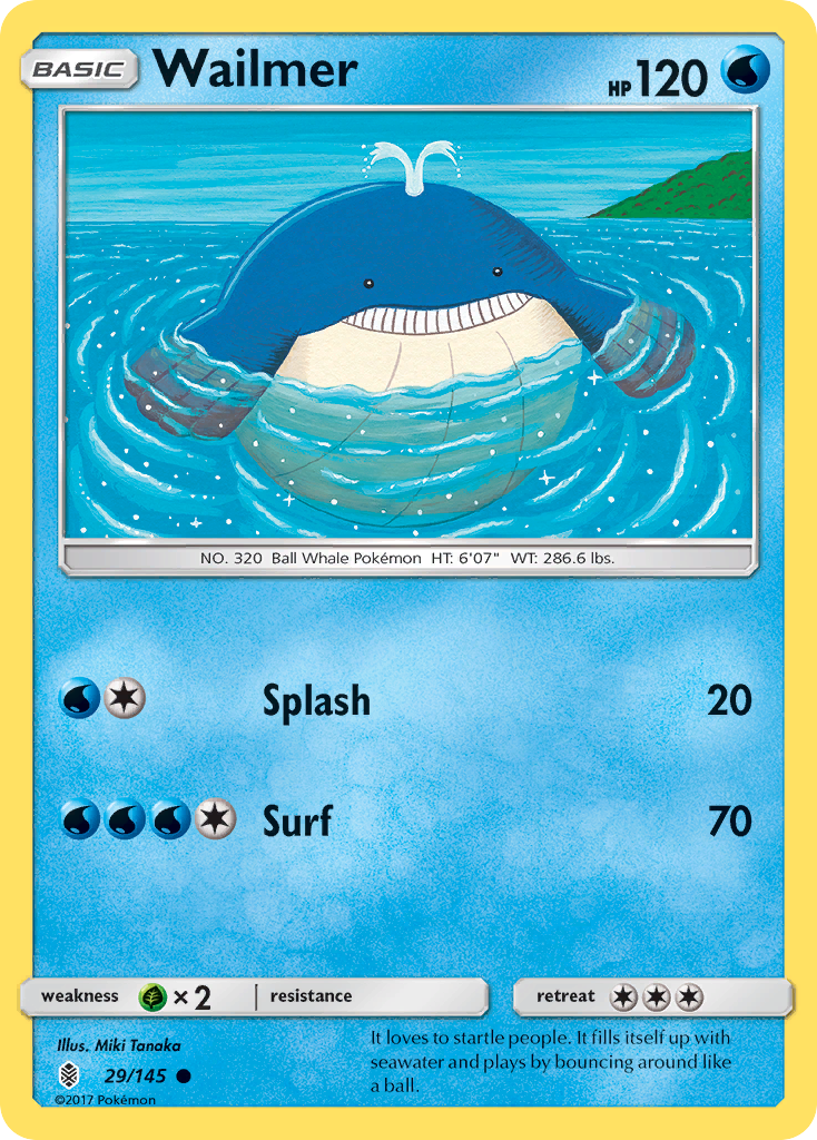 Wailmer (29/145) [Sun & Moon: Guardians Rising]