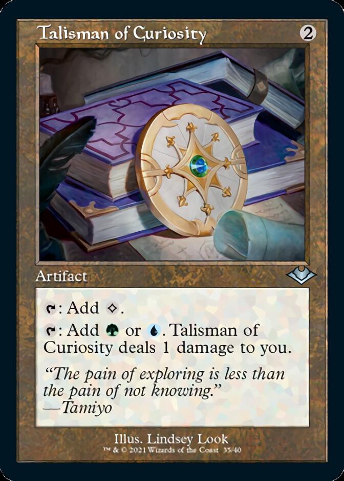 Talisman of Curiosity (Retro Foil Etched) [Modern Horizons]