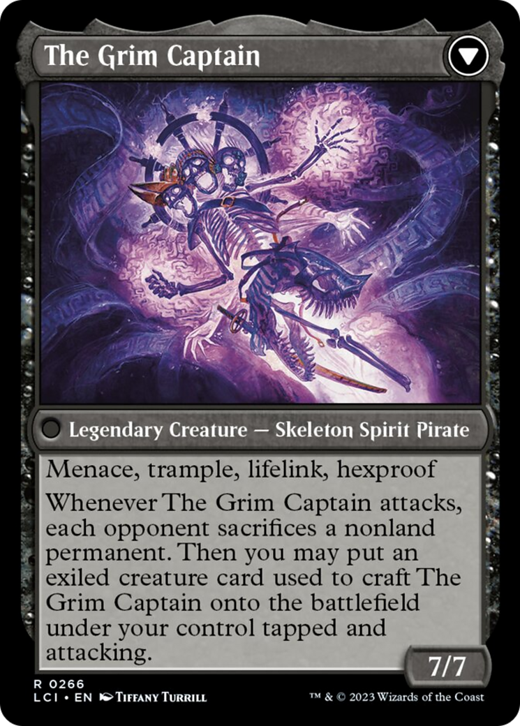 Throne of the Grim Captain // The Grim Captain [The Lost Caverns of Ixalan] - tcgcollectibles