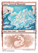 Snow-Covered Mountain (White Border) [Mystery Booster 2]