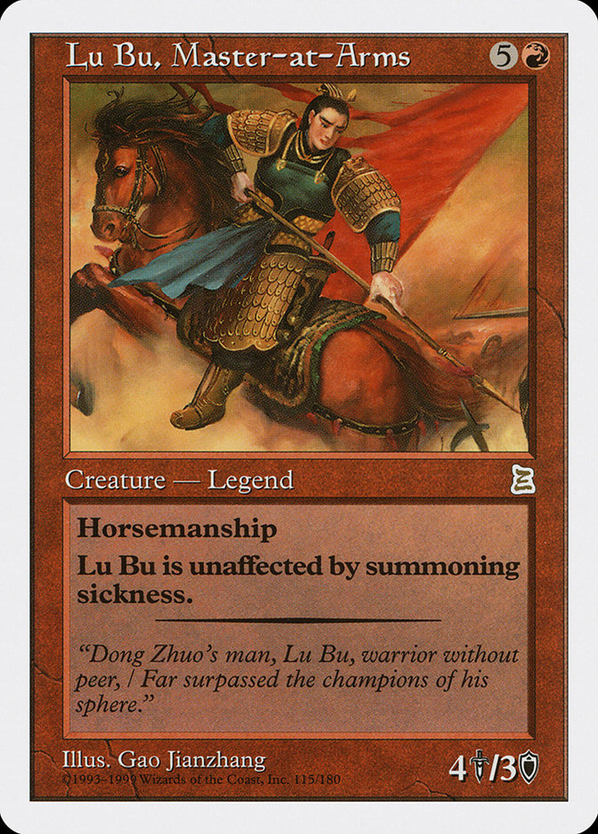 Lu Bu, Master-at-Arms [Portal Three Kingdoms] - tcgcollectibles