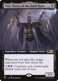 Vito, Thorn of the Dusk Rose (Extended Art) [Core Set 2021] - tcgcollectibles