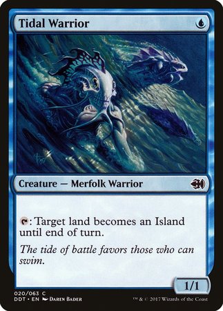 Tidal Warrior [Duel Decks: Merfolk vs. Goblins] - tcgcollectibles
