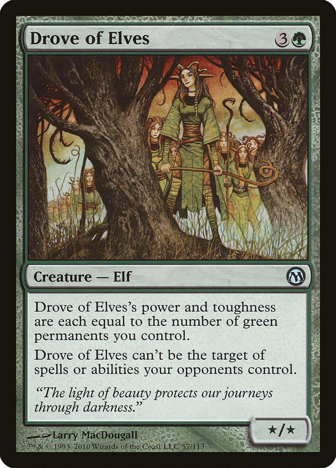 Drove of Elves [Duels of the Planeswalkers] - tcgcollectibles