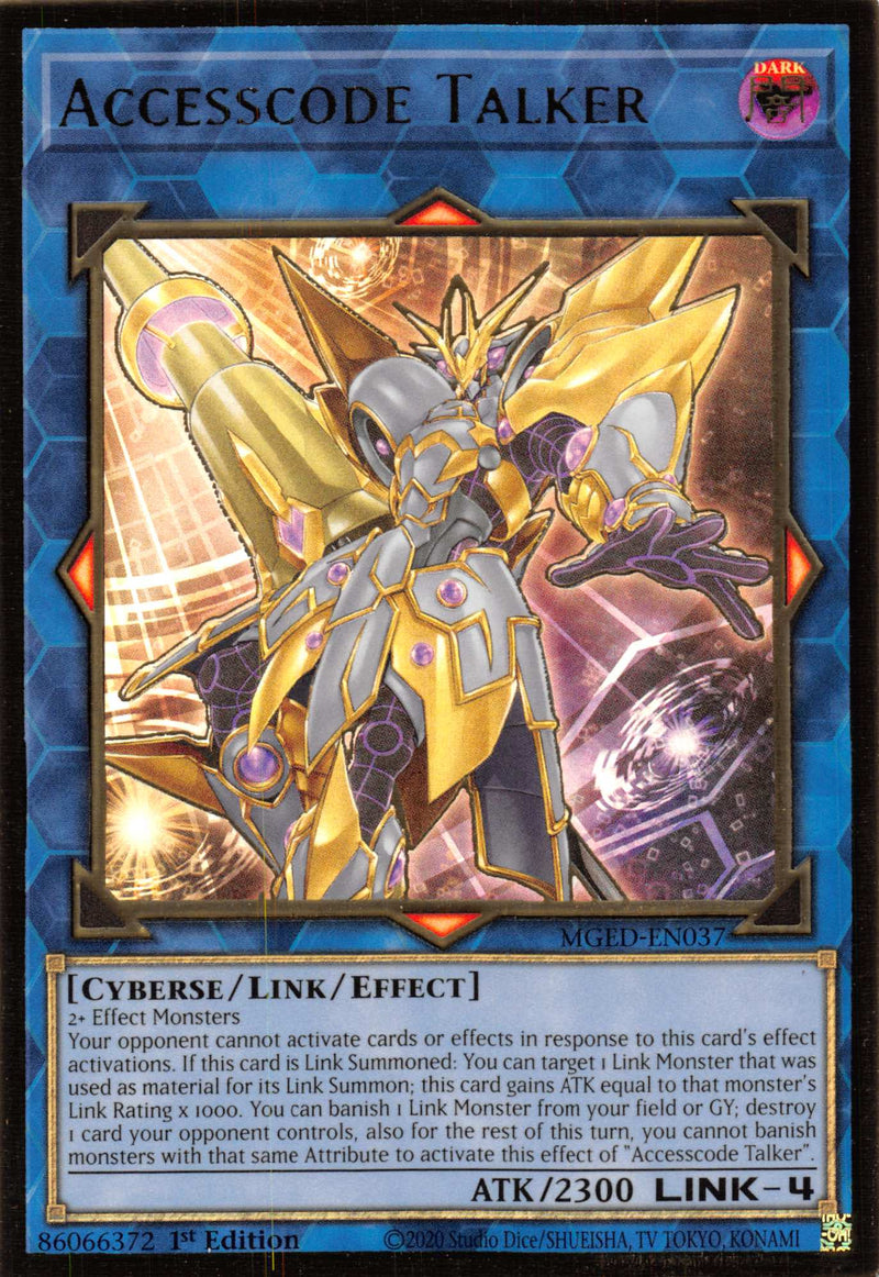 Accesscode Talker [MGED-EN037] Gold Rare - tcgcollectibles