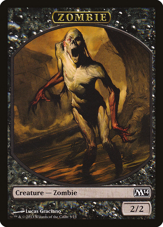 Zombie [Magic 2014 Tokens] - tcgcollectibles