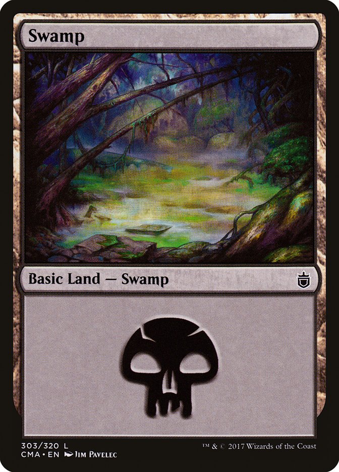 Swamp (303) [Commander Anthology] - tcgcollectibles