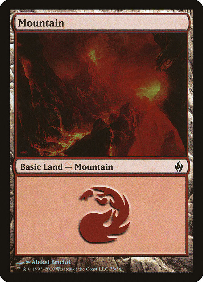 Mountain (33) [Premium Deck Series: Fire and Lightning] - tcgcollectibles