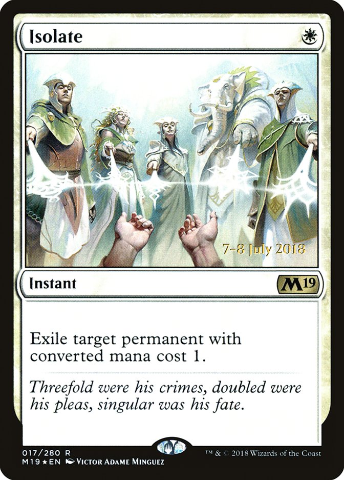 Isolate  [Core Set 2019 Prerelease Promos] - tcgcollectibles