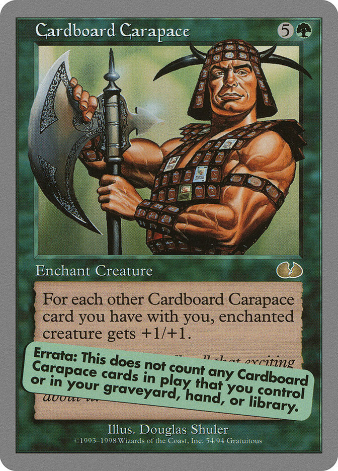 Cardboard Carapace [Unglued] - tcgcollectibles