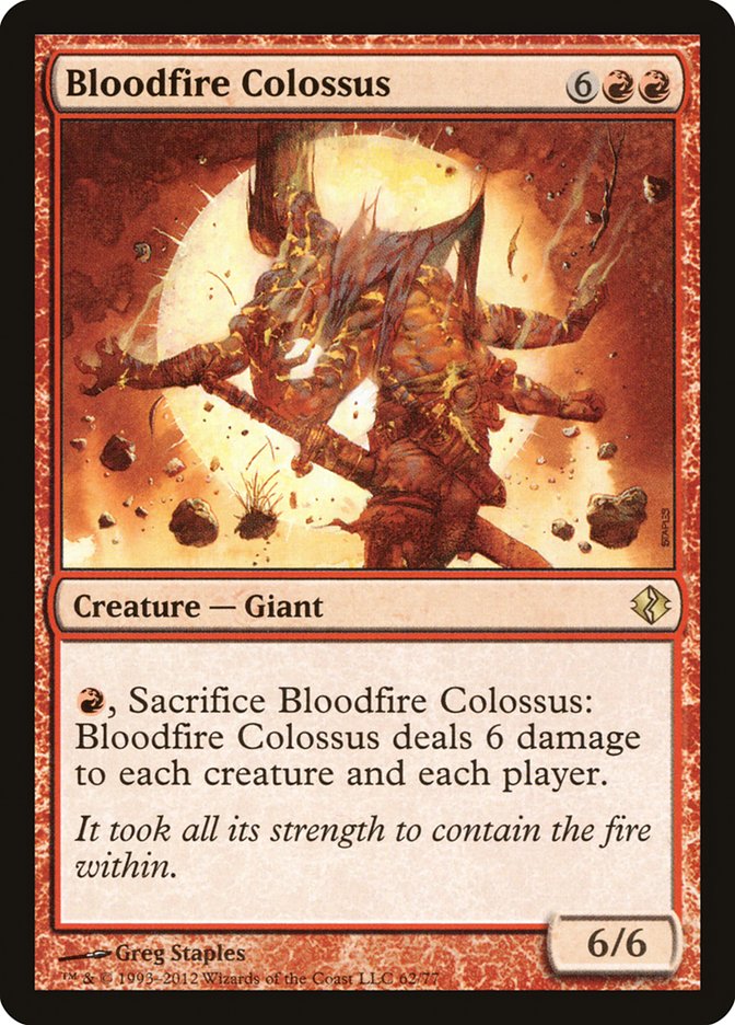 Bloodfire Colossus [Duel Decks: Venser vs. Koth] - tcgcollectibles