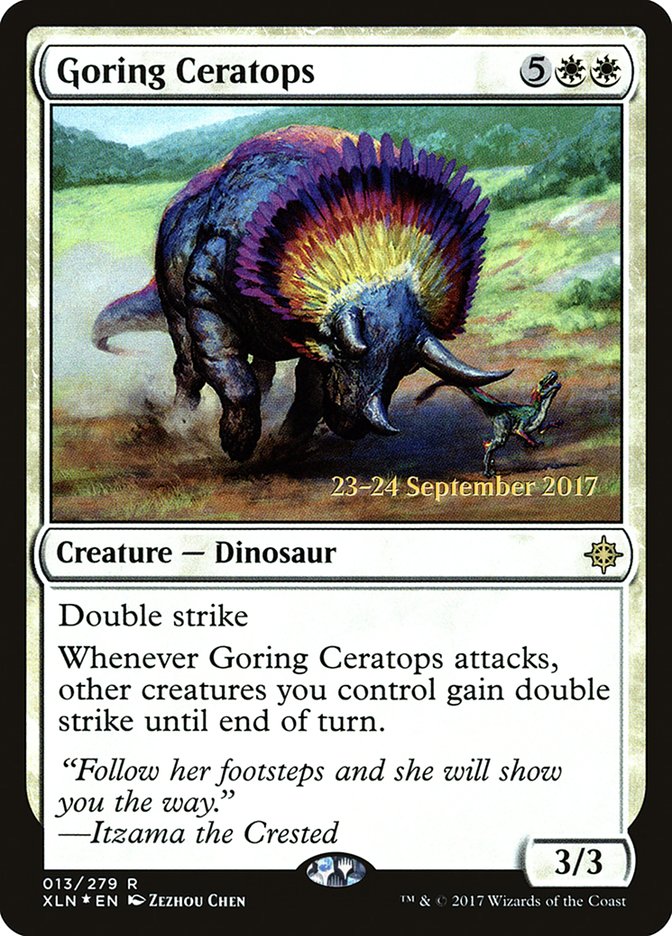 Goring Ceratops  [Ixalan Prerelease Promos] - tcgcollectibles